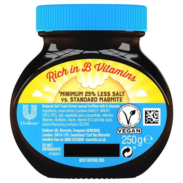 Marmite Reduced Salt Yeast Extract Spread 250g
