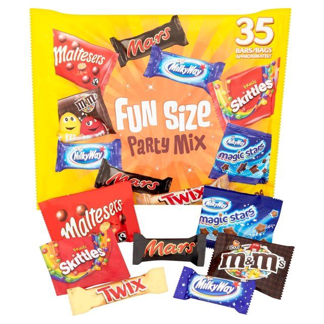 Mars Maltesers M&M's Twix and more Funsize Milk Chocolate Party Bag 600g 600g