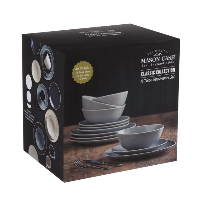 Mason Cash Classic Collection Grey Dinner Set 12 per pack