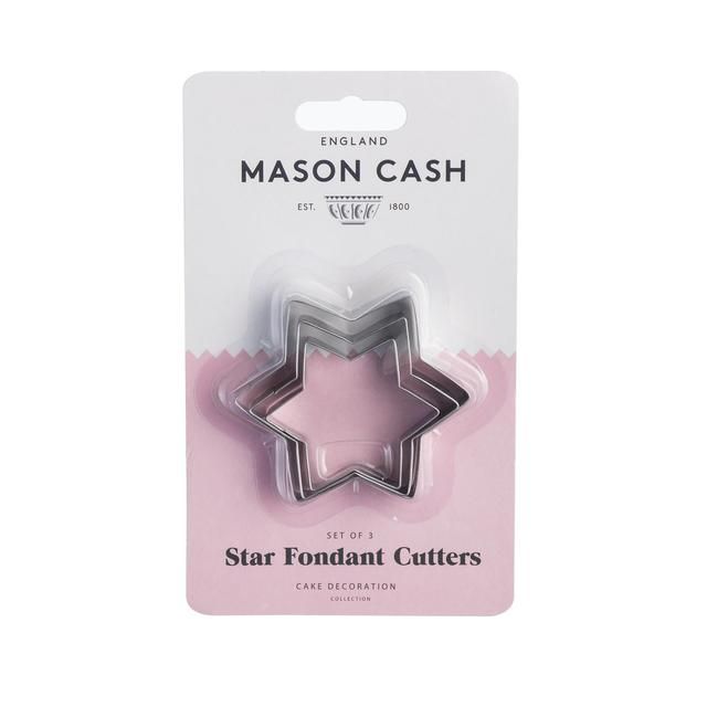Mason Cash Set 3 Star Mini Fondant Cutters 3 per pack