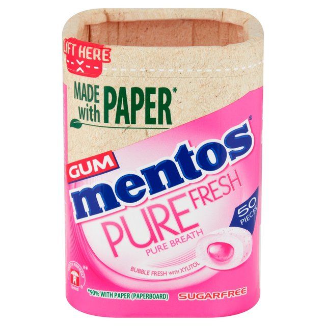 Mentos Gum Pure Fresh Bubble Fresh Chewing Gum 100g