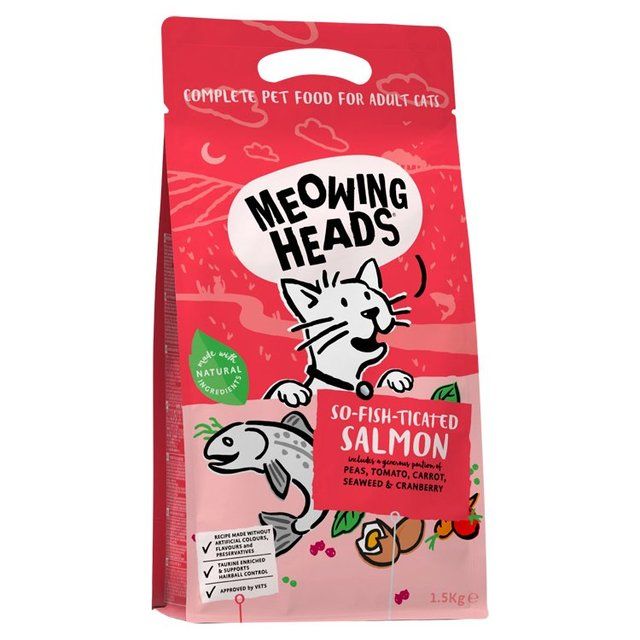 Meowing Heads So-fish-ticated Salmon Dry Cat Food 1.5kg