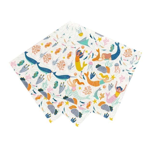 Mermaid Napkins 20 per pack