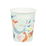 Mermaid Recyclable Paper Cups 8 per pack