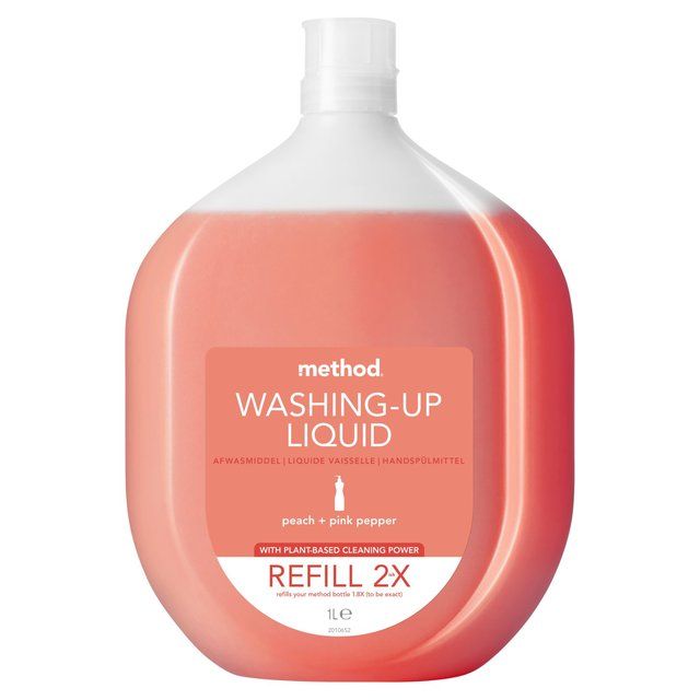 Method Washing Up Liquid Refill Peach & Pink Pepper 1L
