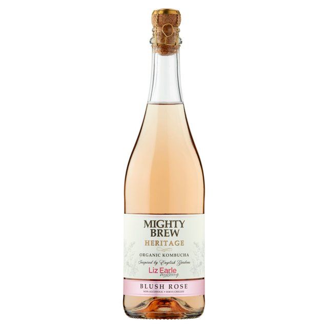 Mighty Brew Heritage x Liz Earle Wellbeing Organic Blush Rose Kombucha 750ml