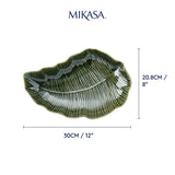 Mikasa Jardin Stoneware Leaf Serving Dish 30cm Gift boxed