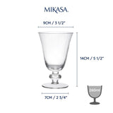 Mikasa Salerno 4pc Wine Glasses 260ml Gift boxed 4 per pack