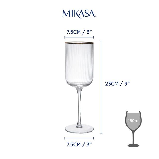 Mikasa Sorrento 4pc Red Wine Glasses 450ml Gift boxed 4 per pack