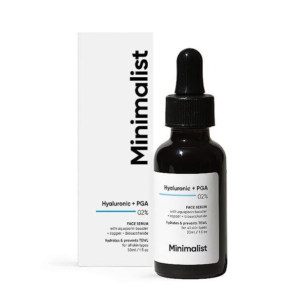 Minimalist Hyaluronic Face Serum for Hydration, Glowing Skin