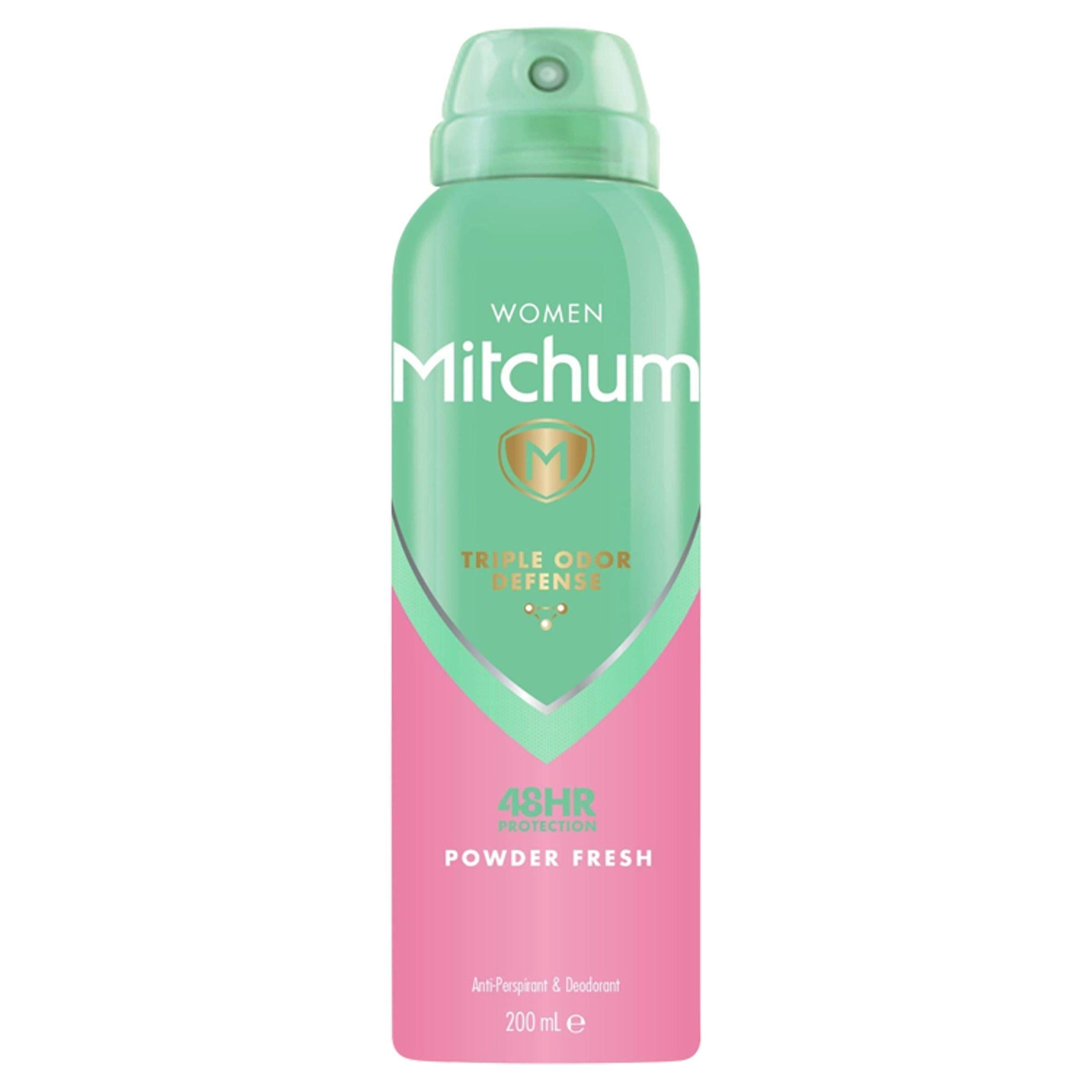Mitchum Women Triple Odor Defense Protection Powder Fresh Anti-Perspirant & Deodorant 200ml