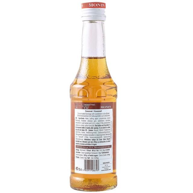 Monin Sugar Free Caramel Syrup 250ml