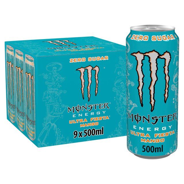 Monster Energy Drink Ultra Fiesta Mango Zero Sugar 9 x 500ml