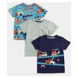 Mothercare Diggers T-Shirts - 3 Pack