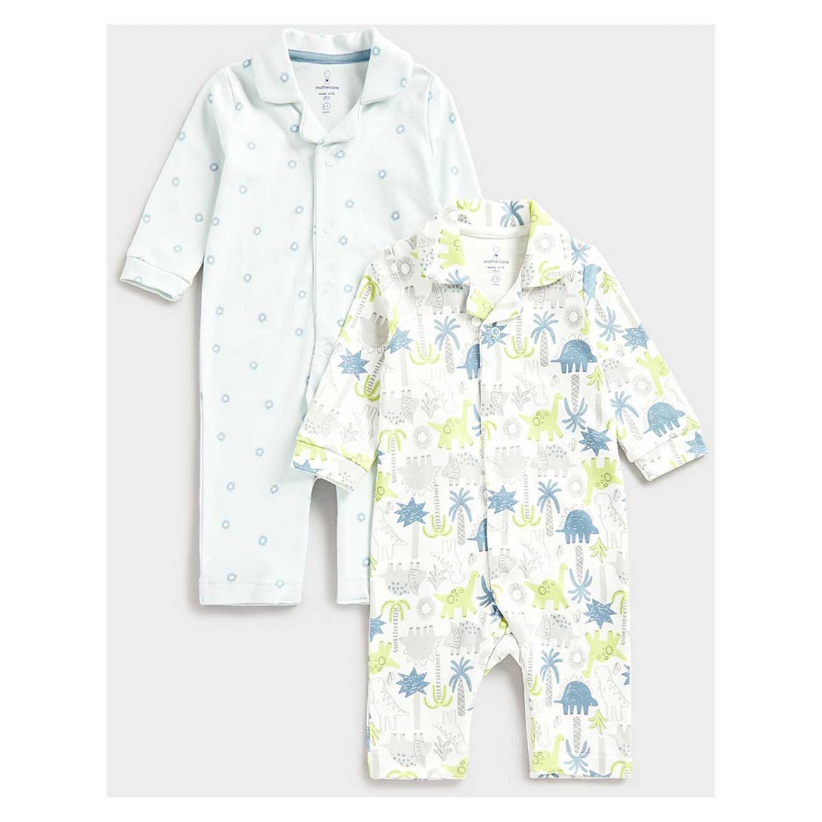Mothercare Dinosaur All-in-One Baby Pyjamas