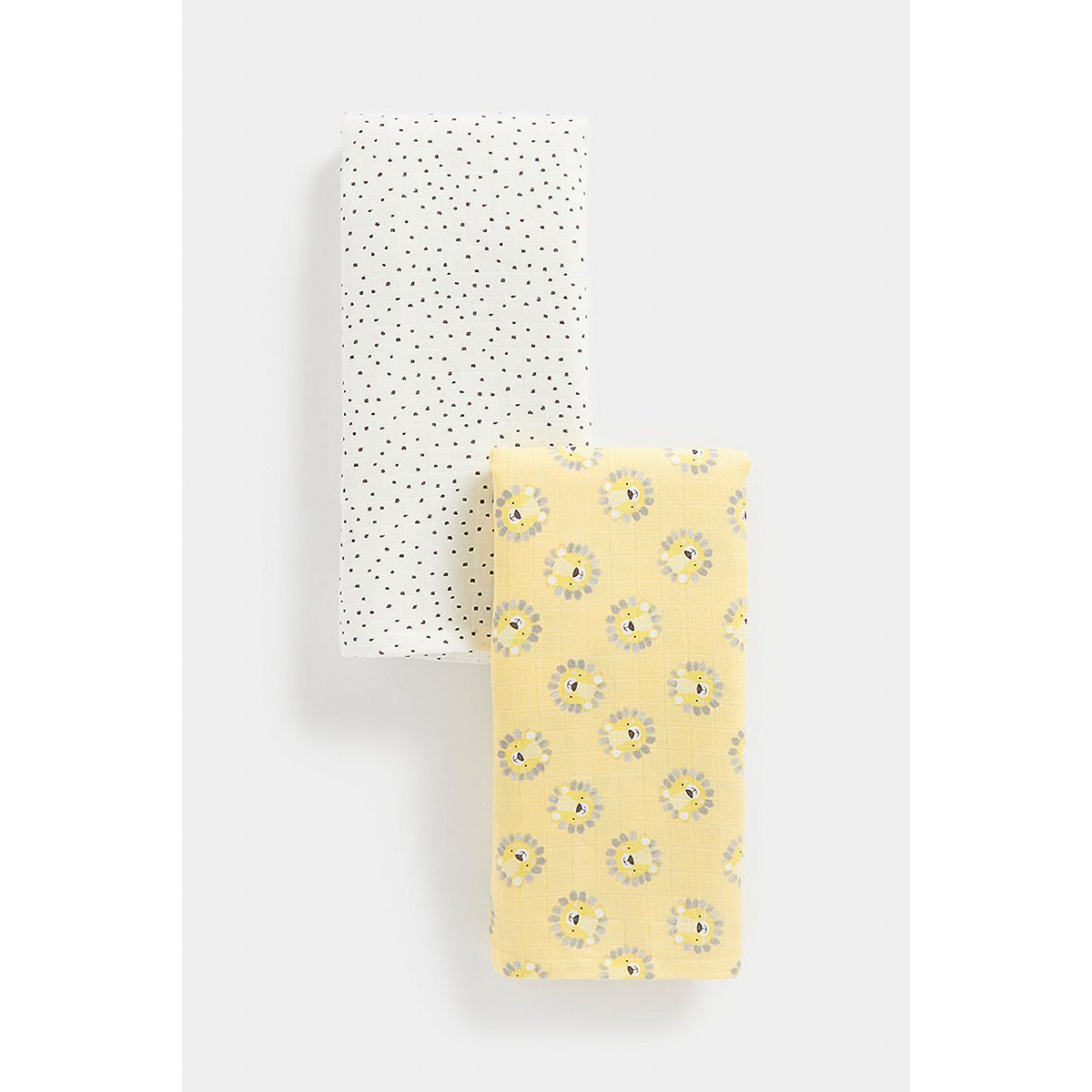 Mothercare Lion Extra-Large Muslins - 2 Pack