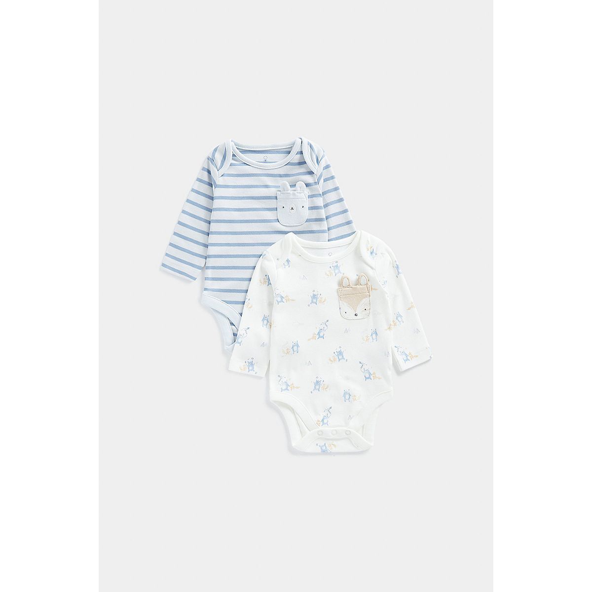 Mothercare My First Bear Bodysuits - 2 Pack