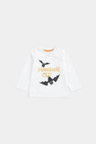 Mothercare White Halloween Long-Sleeved T-Shirt
