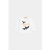 Mothercare White Halloween Long-Sleeved T-Shirt