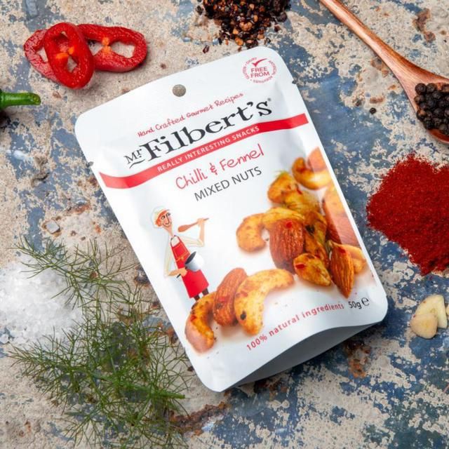 Mr Filberts Chilli & Fennel Mixed Nuts 40g