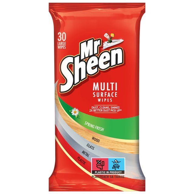 Mr Sheen Multi-Surface Spring Fresh Polish Wipes 30 per pack