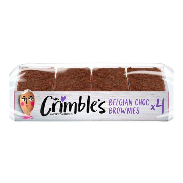 Mrs Crimble's Gluten Free Belgian Choc Brownies 4 per pack