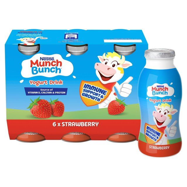 Munch Bunch Strawberry Drinkys 6 x 90g
