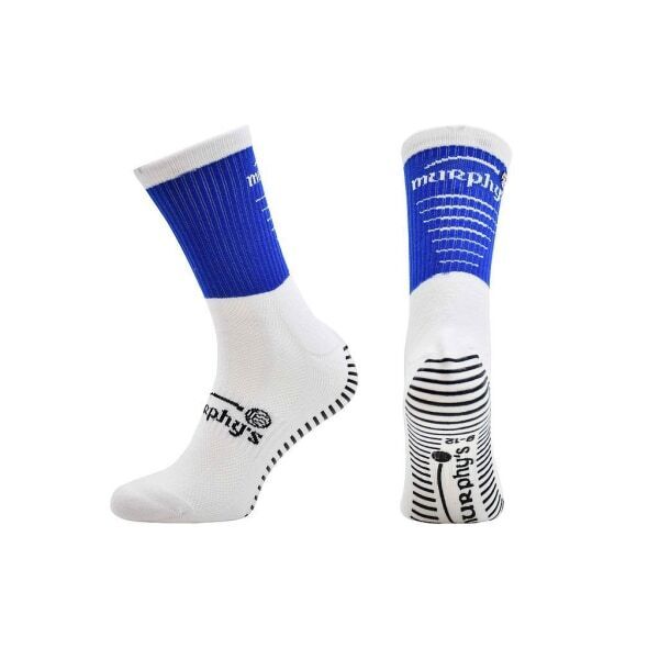 Murphys Kids Pro GAA Gripped Mid Calf Socks (3-5 Years) Royal Blue/White
