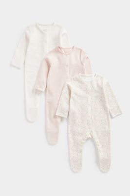 My First Sleepsuits - 3 Pack