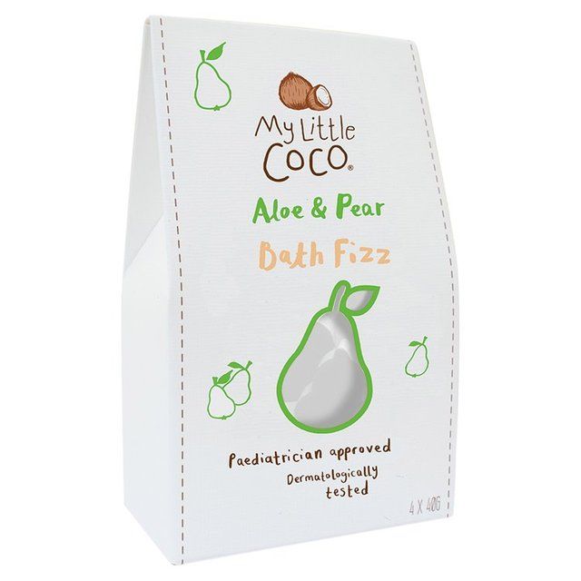 My Little Coco Aloe & Pear Bath Fizzer 4 x 40g