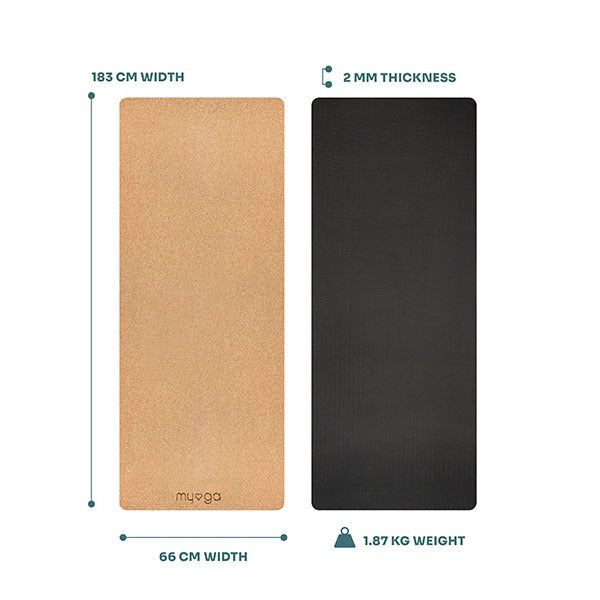 Myga Cork/Rubber Yoga Mat