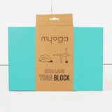 Myga Extra Large Foam Yoga Block - Royal Blue Turquoise