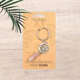 Myga Keyring - Sun Moon & Rose Quartz
