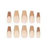 Nail HQ Long Coffin Nude Tips