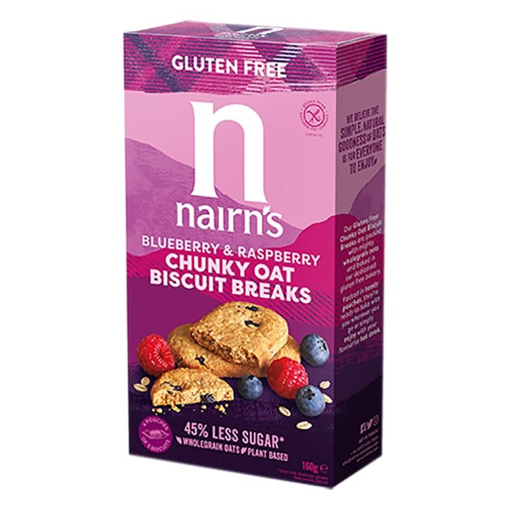 Nairn's Gluten Free Fruit Oat Biscuit Breaks 160g Blueberry & Raspberry