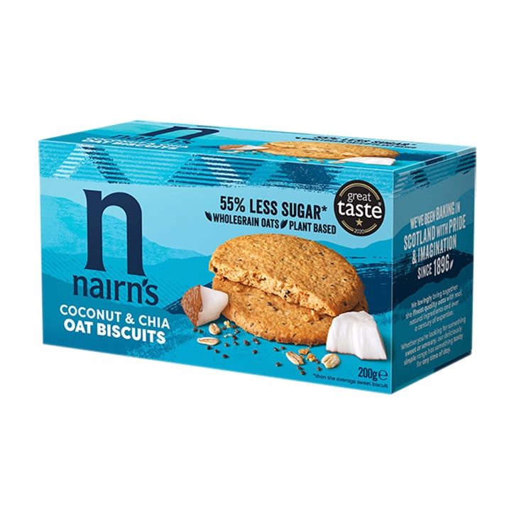 Nairn's Stem Ginger Oat Biscuits 200g Coconut & Chia