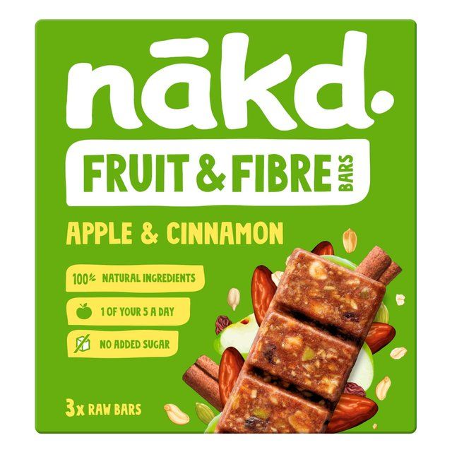 nakd. Fruit & Fibre Apple & Cinnamon Multipack 3 x 44g