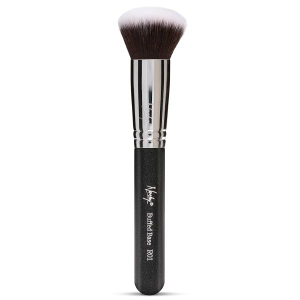 Nanshy Buffed Base Round Kabuki Foundation Brush (Black)