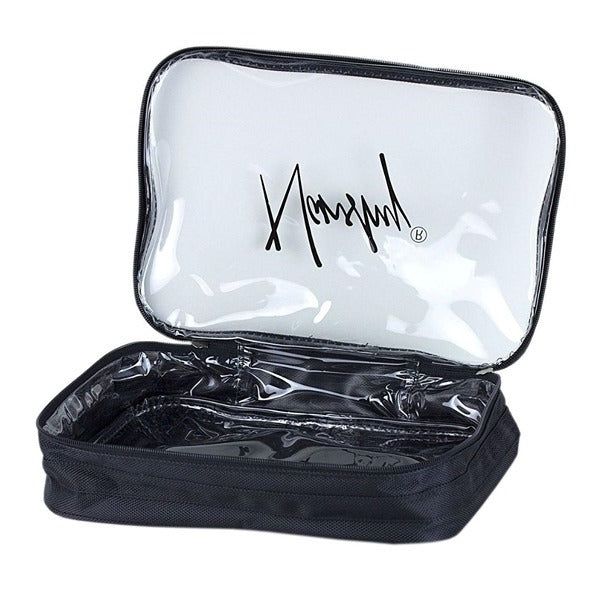Nanshy Travel Organiser Clear Makeup Bag (Transparent/Black)