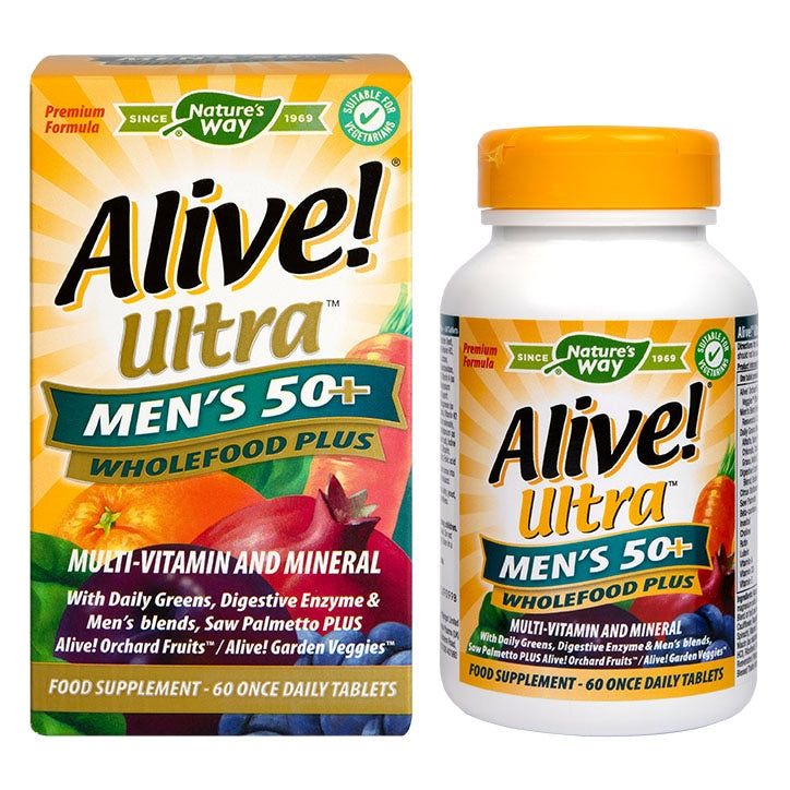 Nature's Way Alive! Men’s 50+ Ultra Multi Vitamins 60 Tablets
