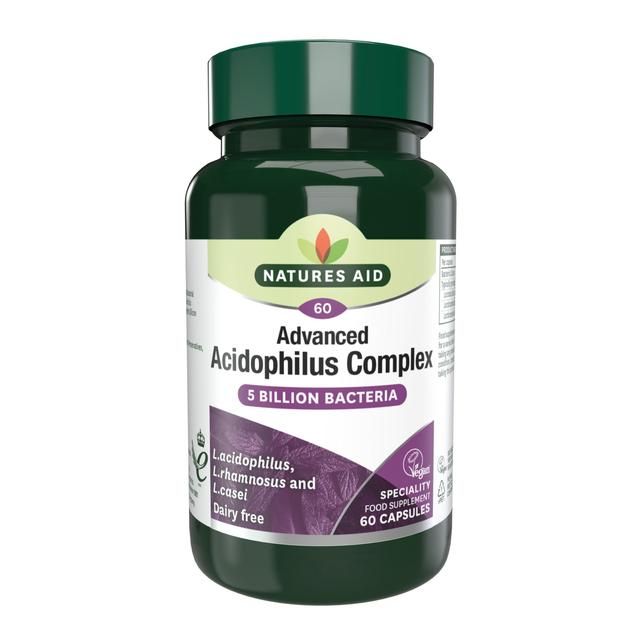Natures Aid Advanced Acidophilus Complex Supplement Capsules 60 per pack