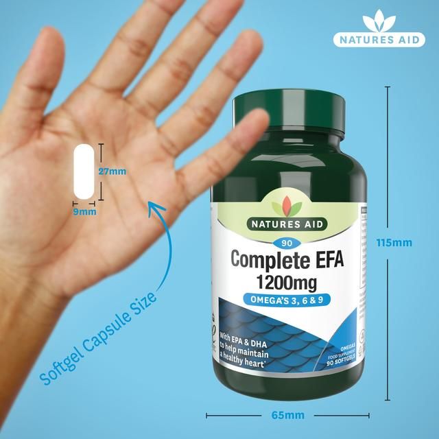 Natures Aid Complete EFA Omega's 36 & 9 Soft Gel Capsules 90 per pack
