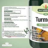 Natures Aid Superfoods Tumeric Supplement Capsules 8200mg 30 per pack