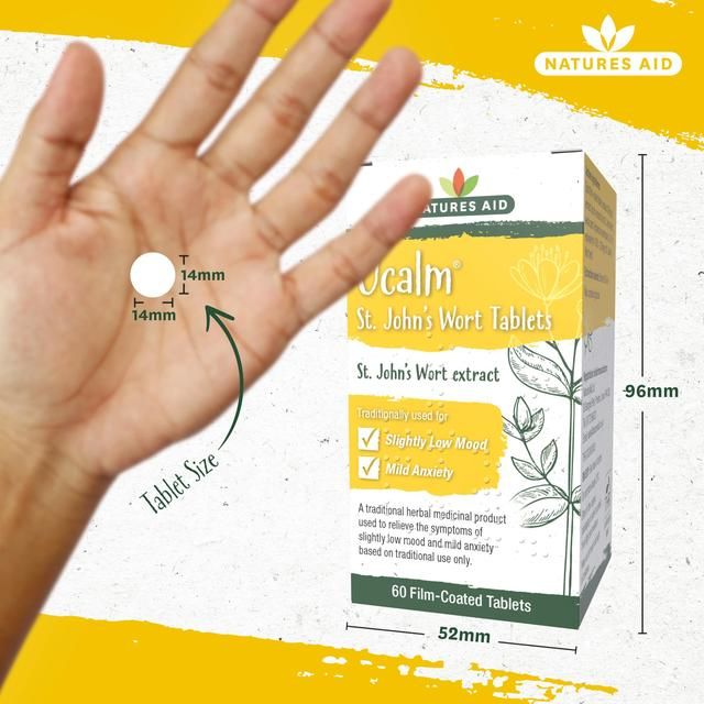 Natures Aid Ucalm 300mg T St John's Wort Extract Tablets 60 per pack