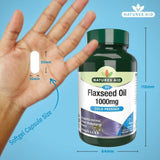 Natures Aid Vegetarian Flaxseed Oil 1000mg Capsules 90 per pack
