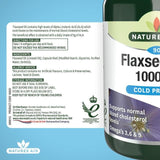 Natures Aid Vegetarian Flaxseed Oil 1000mg Capsules 90 per pack