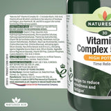 Natures Aid Vitamin B Complex 50 + C Supplement Tablets 30 per pack