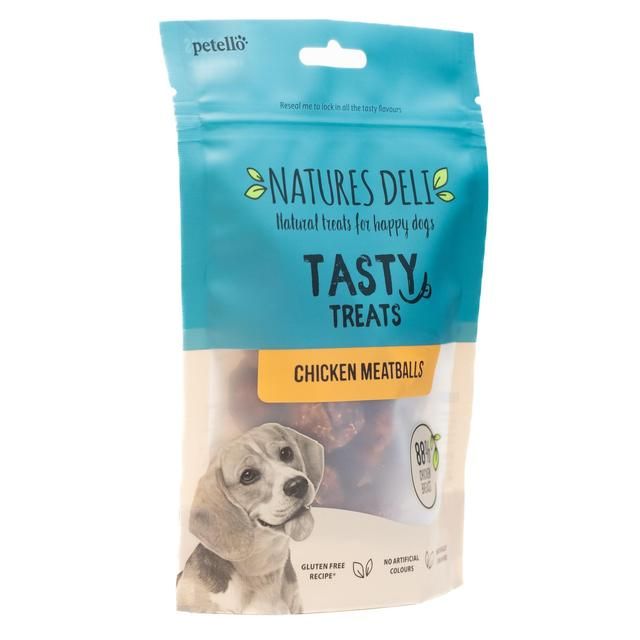 Natures Deli Chicken and Rice Meatball Dog Treats 100g