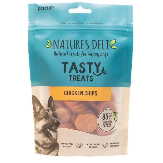 Natures Deli Chicken Chips Dog Treats 100g