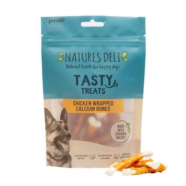 Natures Deli Chicken Wrapped Calcium Bone Dog Treats 100g